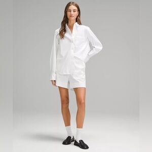 lululemon athletica White Button Down Shirt